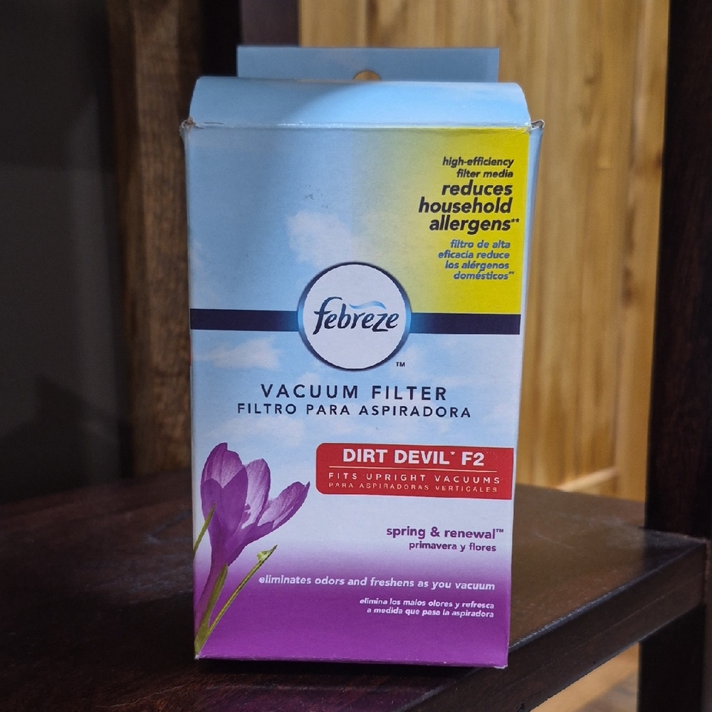 New Febreze Vacuum Filter For Dirt Devil Upright Spring & Renewal Scent.